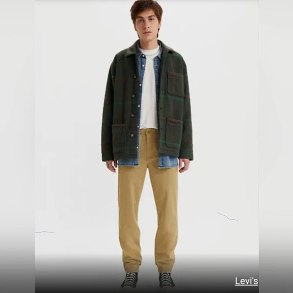 Levi's Men's Xx Chino jogger pants Khaki 33x32 Casual Clsssic School - Picture 3 of 5